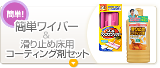 簡単ワイパー＆滑り止め床用コーティング剤セット